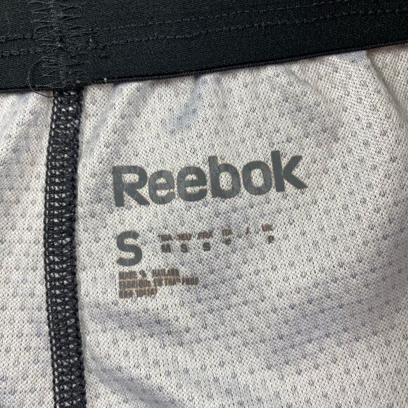 Reebok Training Shorts Cardio Running Heather Black Space Dyed Size Small - Picture 7 of 11